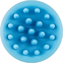 Щетка-шабер для кожи головы CS04A, круглая, голубая - Cosmo Shop — фото N1