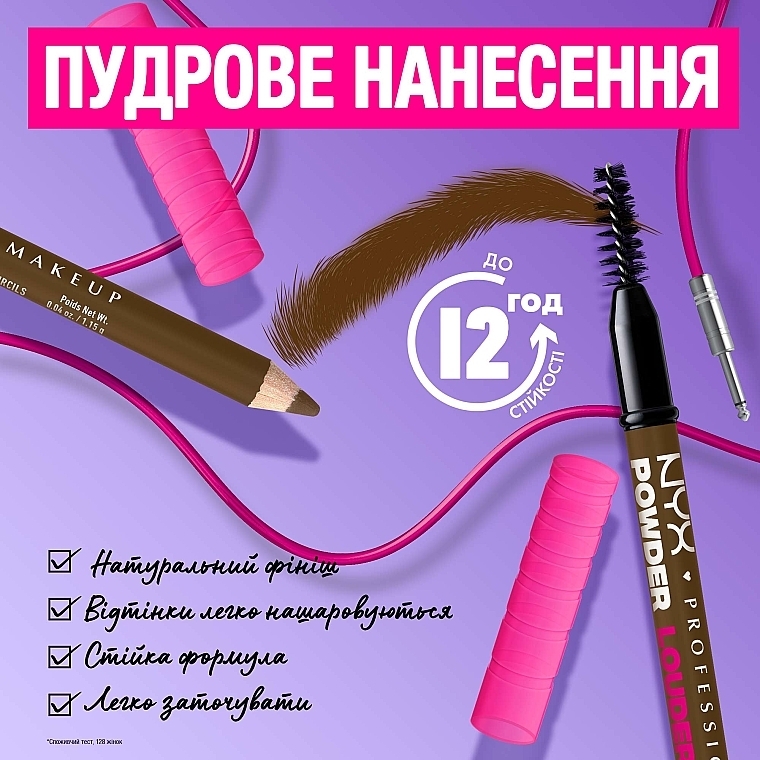 Олівець для брів  - NYX Professional Makeup Powder Louder Eyebrow Pencil — фото N8