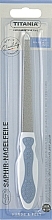 Маникюрная пилочка с сапфировым напылением, бледно-синяя - Titania  — фото N1