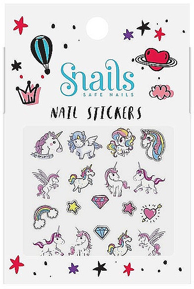 Наклейки для дизайну нігтів - Snails Nail Stickers — фото N1