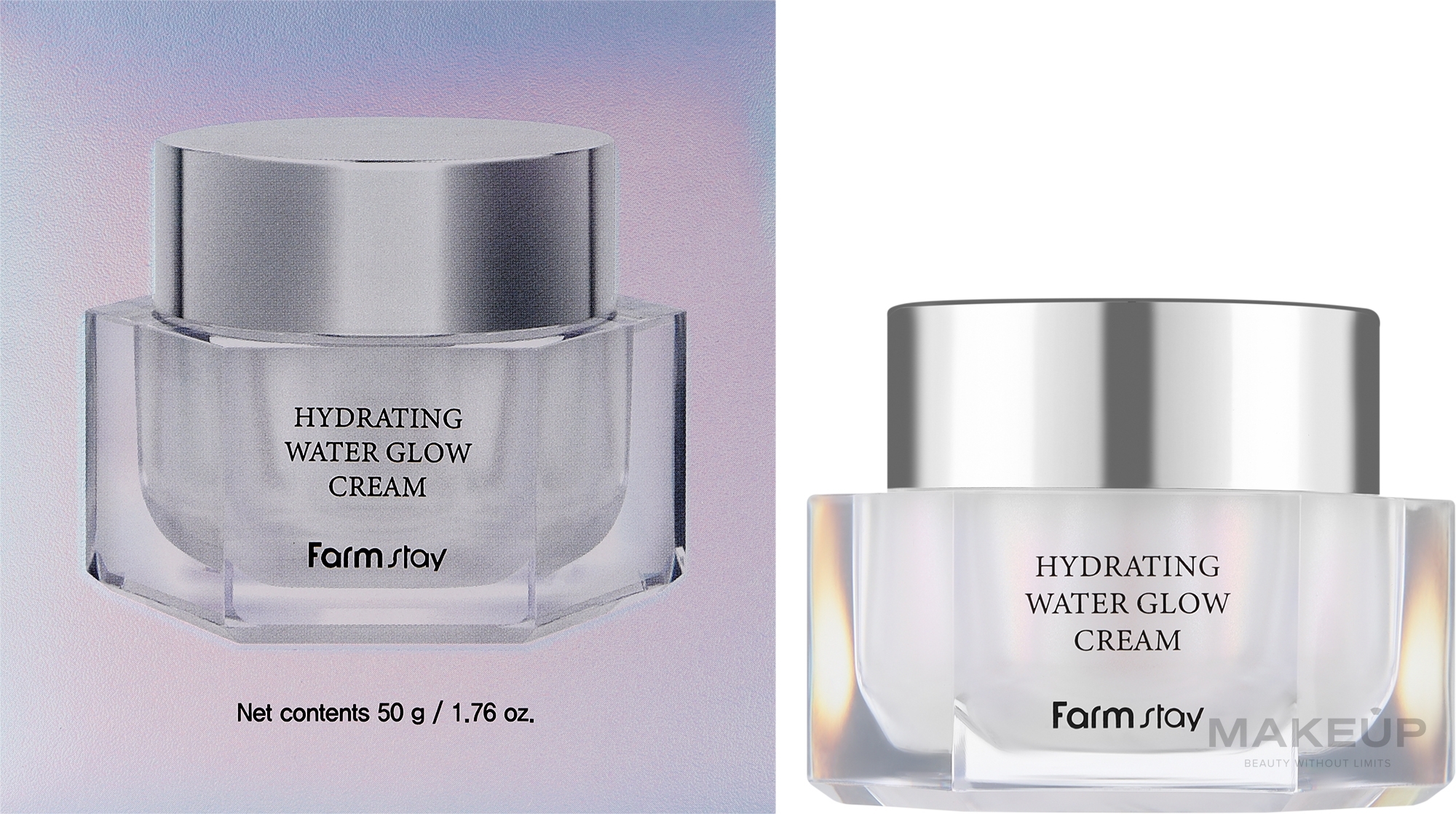 Зволожувальний крем для обличчя - FarmStay Hydrating Water Glow Cream — фото 50g
