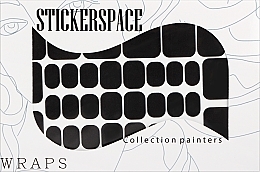 Духи, Парфюмерия, косметика Дизайнерские наклейки для педикюра "Dark Pedi" - StickersSpace