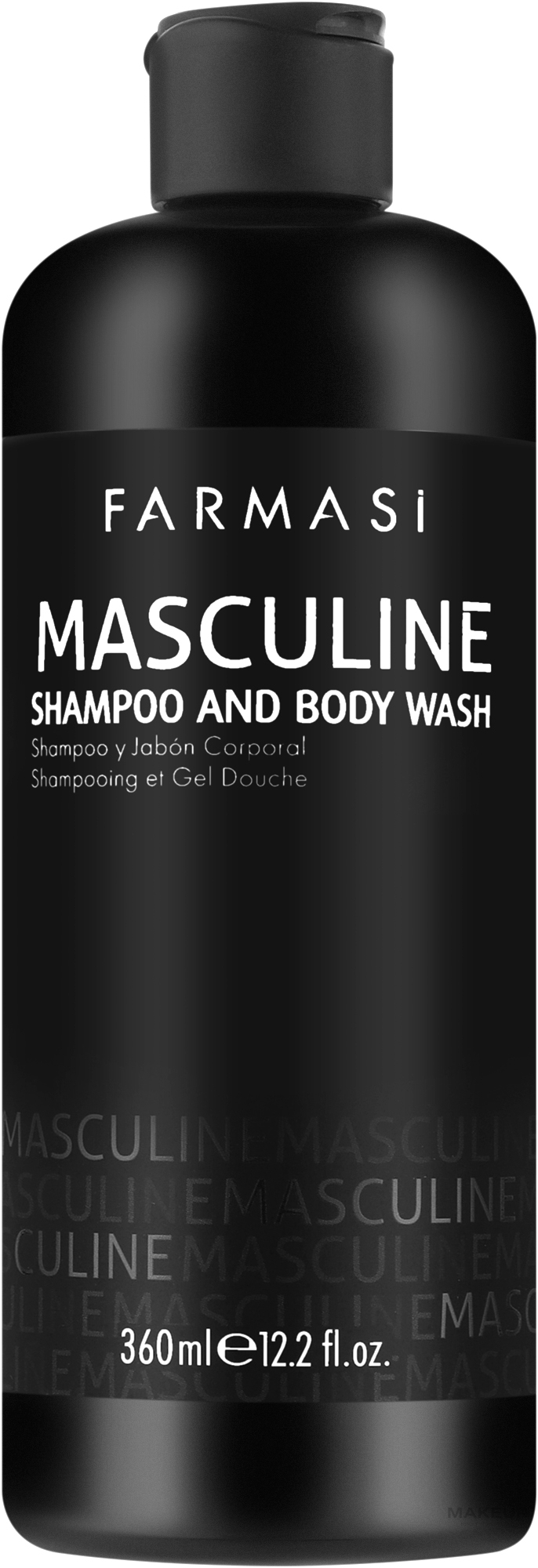 Мужской шампунь и гель для душа 2в1 - Farmasi Masculine Shampoo & Body Wash — фото 360ml