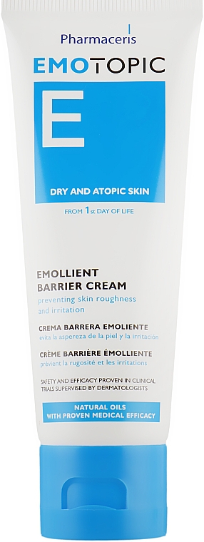 Пом'якшуючий крем для обличчя і тіла, для сухої, схильної до атопічного дерматиту шкіри - Pharmaceris E Emotopic Emollient Barrier Cream — фото N2