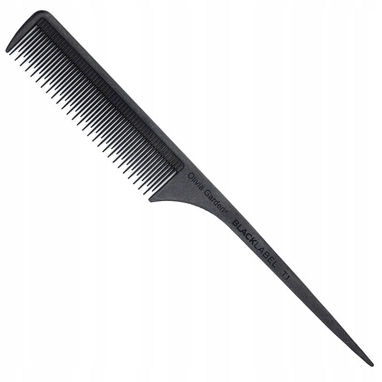 Гребінець для волосся, 22.5 см - Olivia Garden Black Label Comb T1 — фото N1