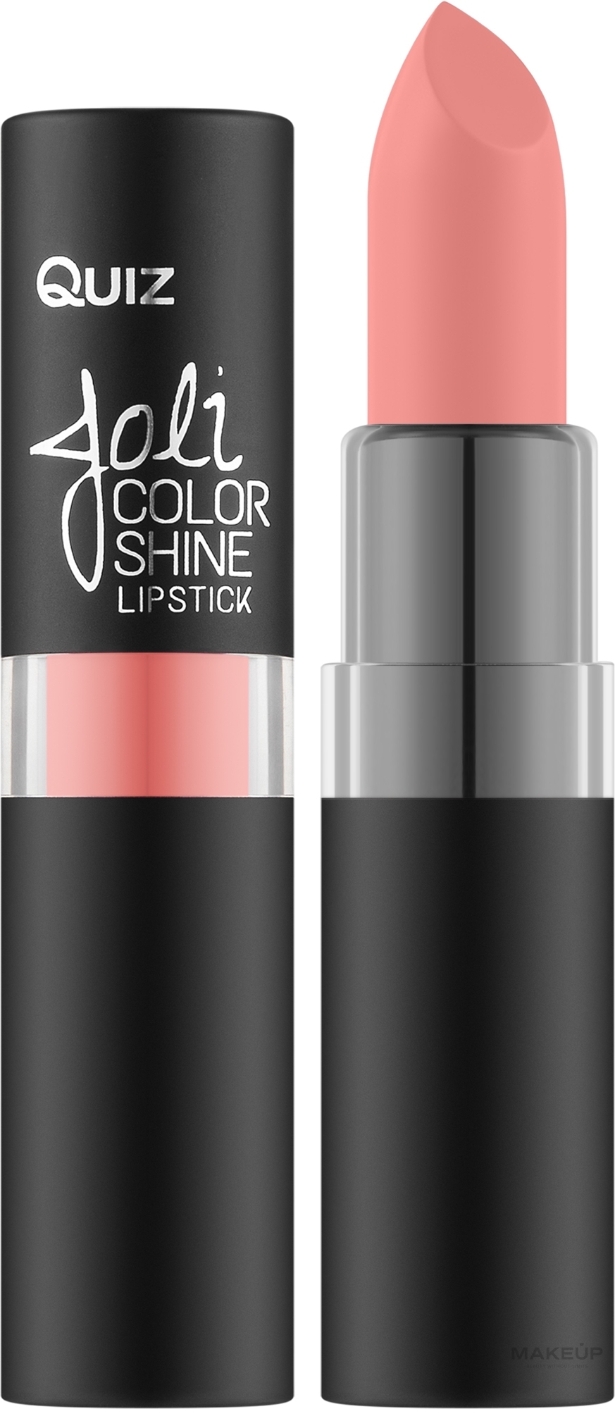 Стійка помада для губ  - Quiz Cosmetics Joli Color Shine Long Lasting Lipstick — фото 100 - Caramel Glam