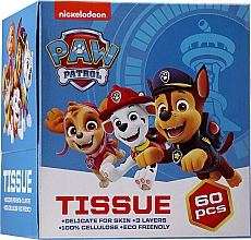 Духи, Парфюмерия, косметика Носовые платки, 60 шт - Nickelodeon Paw Patrol Tissue