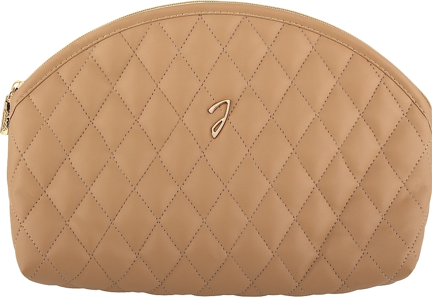 Косметичка стьобана, A6112VT CUO, коричнева - Janeke Large Quilted Pouch leather color — фото N1