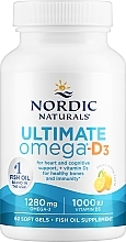 Харчова добавка "Омега D3" - Nordic Naturals Ultimate Omega-D3 Lemon — фото N1