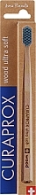 Парфумерія, косметика Дерев'яна зубна щітка із синьою щетиною - Curaprox Ultra Soft Toothbrush CS Wood