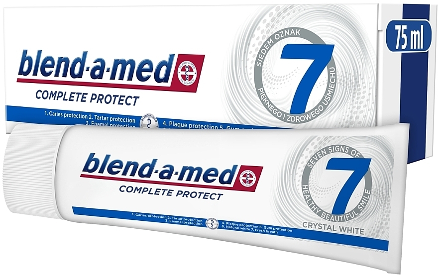 Зубна паста  - Blend-a-med Complete Protect 7 Crystal White Toothpaste