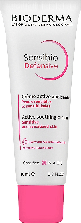 Легкий крем для чувствительной кожи - Bioderma Sensibio Defensive Active Soothing Cream