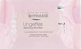 Серветки для обличчя очищувальні - Byphasse Make-up Remover Wipes Milk Proteins All Skin Types — фото N1