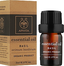 Ефірна олія "Базилік" - Apivita Essential Oil Basil — фото N2
