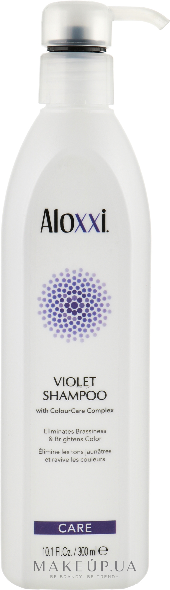 Фіолетовий шампунь проти жовтизни - Aloxxi Violet Shampoo — фото 300ml