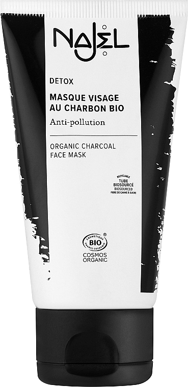 Угольная маска для лица - Najel Detox Organix Charcoal Face Mask