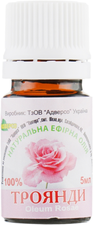 Ефірна олія "Троянди 100%" - Адверсо