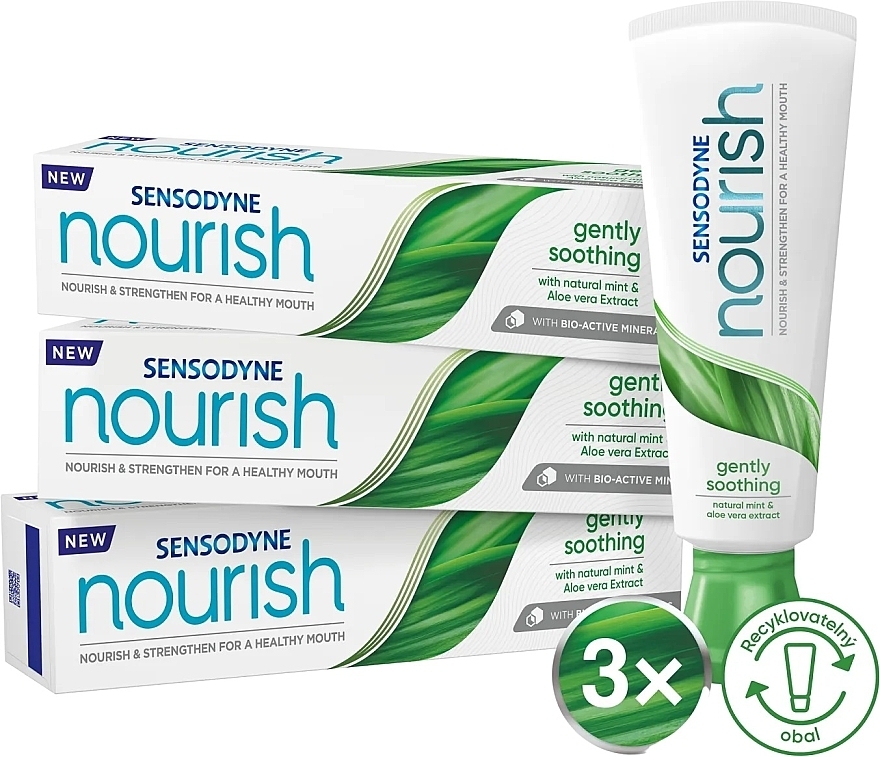 Біоактивна зубна паста з фтором - Sensodyne Nourish Gently Soothing — фото N2