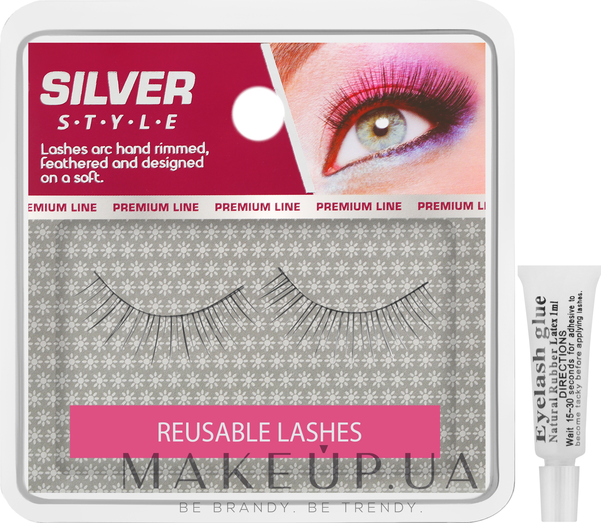 Ресницы накладные натурал длинные, FR 170 - Silver Style Eyelashes — фото 2шт