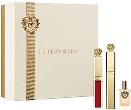 Dolce & Gabbana Devotion - Набор (edp/mini/5ml + mascara/8ml + lipstick/5ml) — фото N1