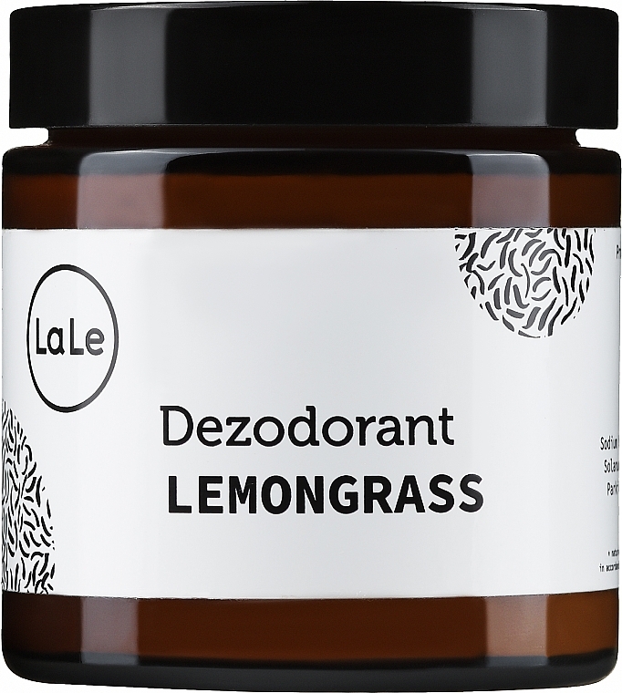 Крем-дезодорант з олією лемонграсу, скло - La-Le Cream Deodorant — фото N1