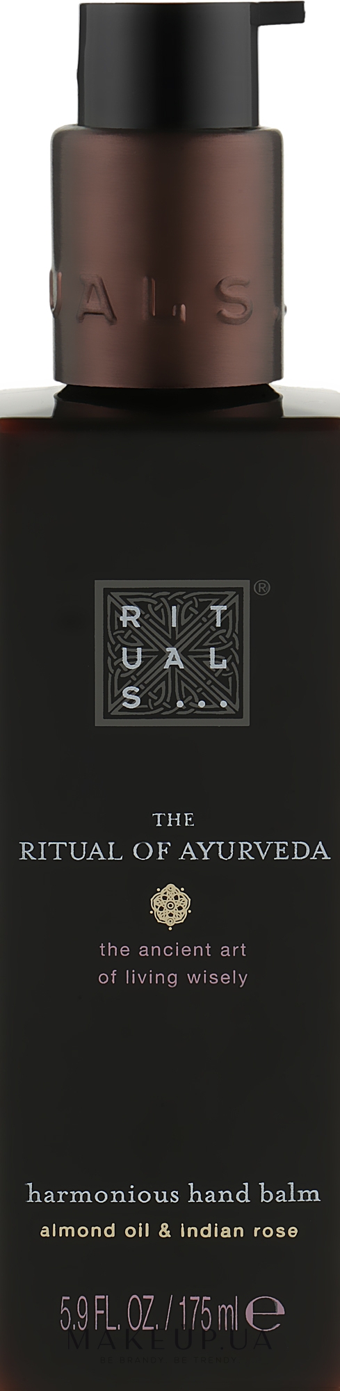 Бальзам для рук - Rituals The Ritual of Ayurveda Handbalsam Almond Oil & Indian Rose — фото 175ml