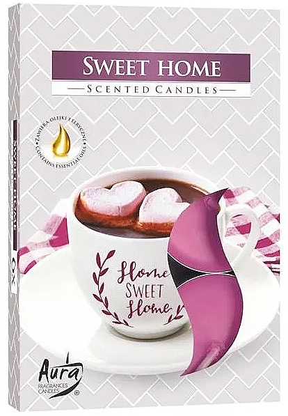 Набір чайних свічок "Милий дім" - Bispol Sweet Home Scented Candles — фото N1