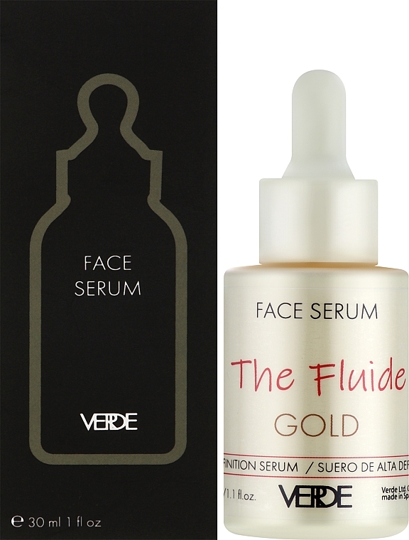Сироватка флюїд для обличчя "The Fluide Gold" - Verde Face Serum — фото N2