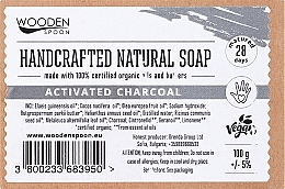 Твердое мыло "Активированный уголь", дерево - Wooden Spoon Bar Soap — фото N2