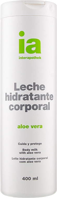 Увлажняющее молочко для тела с экстрактом Алоэ Вера - Interapothek Leche Hidratante Corporal Aloe Vera — фото N3