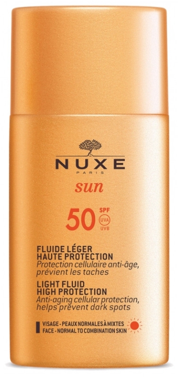 Сонцезахисний флюїд - Nuxe Sun Light Fluid High Protection SPF50 — фото N1