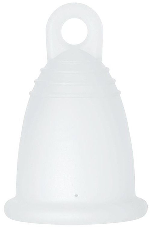 Менструальная чаша с петлей, размер XL, прозрачная - MeLuna Sport Menstrual Cup Ring — фото N1