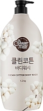 Парфумерія, косметика Гель для душу «Ніжність бавовни» - KeraSys Shower Mate Clean Cotton Body Wash