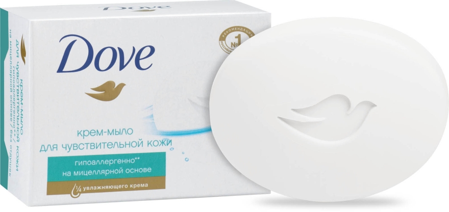 Крем-мило "Гіпоалергенне" - Dove Sensitive Skin Unscented Beauty Cream Bar