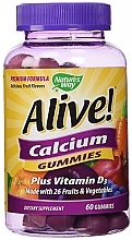 Парфумерія, косметика Жувальні цукерки "Кальцій + вітамін D3" - Nature’s Way Alive! Calcium + Vitamin D3 Gummies
