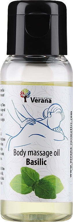 Массажное масло для тела «Basilic» - Verana Body Massage Oil  — фото N1