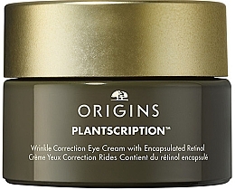 Парфумерія, косметика Антивіковий крем для шкіри навколо очей з вітаміном А - Origins Plantscription Wrinkle Correction Eye Cream with Encapsulated Retinol