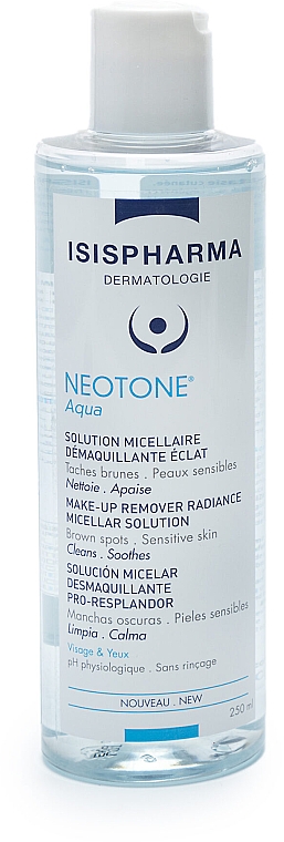 Засіб для зняття макіяжу - Isispharma Neotone Aqua Make-up Remover Radiance Micellar Solution — фото N1