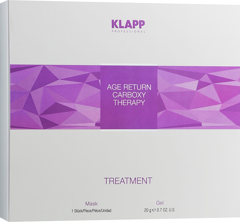 Набор "Карбокситерапия" - Klapp Age Return Carboxy Therapy Treatment (gel/20g + mask/1psc) — фото N1