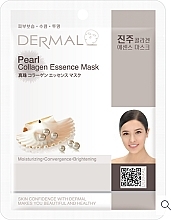 Коллагеновая тканевая маска для лица с жемчугом - Dermal Pearl Collagen Essence Mask  — фото N1