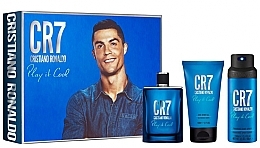 Парфумерія, косметика Cristiano Ronaldo CR7 Play It Cool - Набір (edt/100ml + sh/gel/150ml + b/spray/150ml)