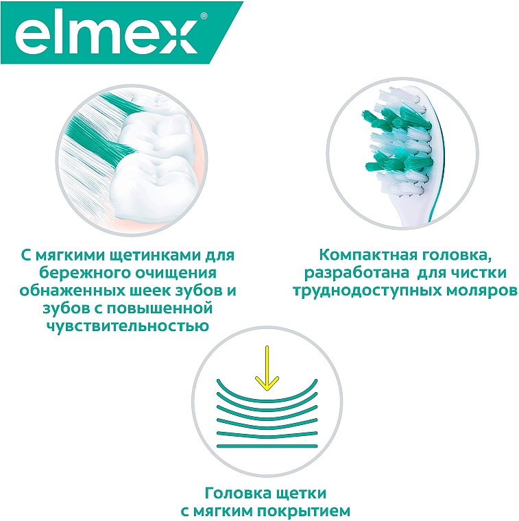 М'яка зубна щітка, жовта - Elmex Sensitive Toothbrush Extra Soft — фото N12