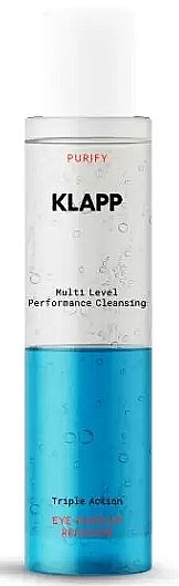 Засіб для демакіяжу - Klapp Multi Level Performance Cleansing Triple Action Eye Make-up Remover — фото N1