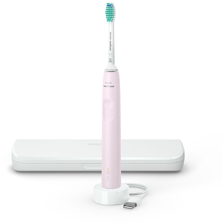 Электрическая звуковая зубная щетка HX3673/11, розовая - Philips Sonicare 3100 HX3673/11 — фото N1