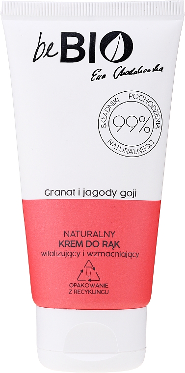Крем для рук - BeBio Natural Hand Cream Goji Berry & Pomegranate — фото N1