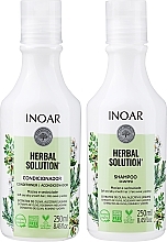 Духи, Парфюмерия, косметика Набор - Inoar Absolut Herbal Solution (shm/250 ml + cond/250 ml) 