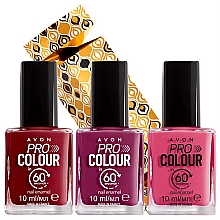 Парфумерія, косметика Avon Pro Colour In 60 Seconds (nail/polish/3x10ml) - Набір