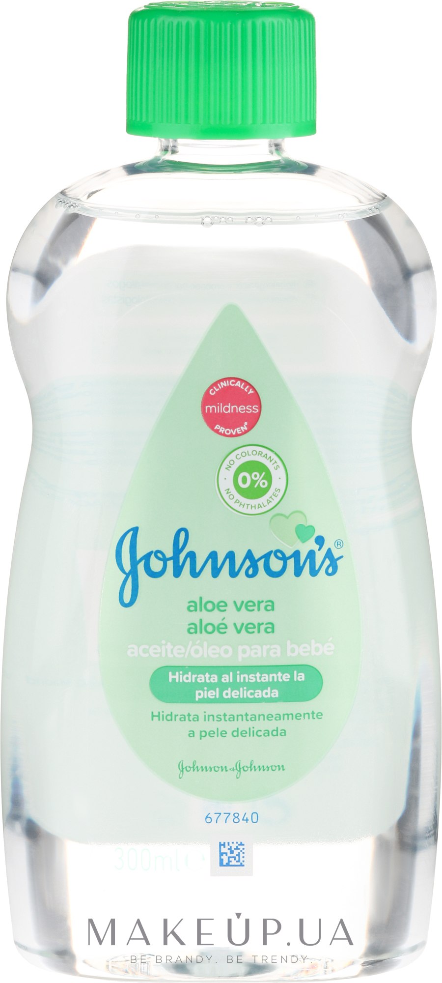 Масло для тела - Johnson’s® Baby Aloe Vera Body Oil — фото 300ml