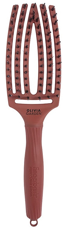Щітка для волосся - Olivia Garden Finger Brush Combo Chocolate
