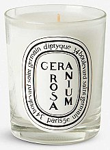Парфумерія, косметика Ароматична свічка - Diptyque Geranium Rosa Candle
